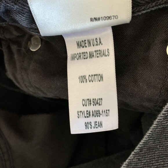 Agolde High Rise Skinny Jeans 29 Gray Distressed Vintage Stretch Denim - Picture 9 of 9